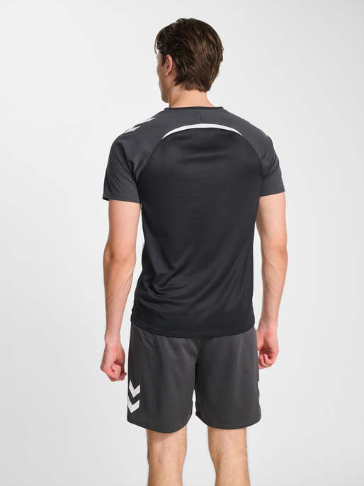 hmlLEAD 2.0 JERSEY S/S, BLACK/ASPHALT, model