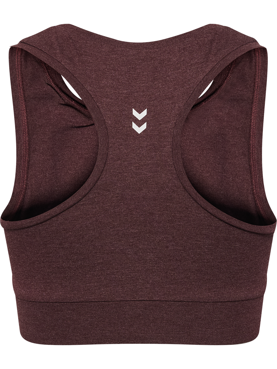 hmlPULSE LOGO LIGHT SUPPORT BRA, FUDGE MELANGE, packshot