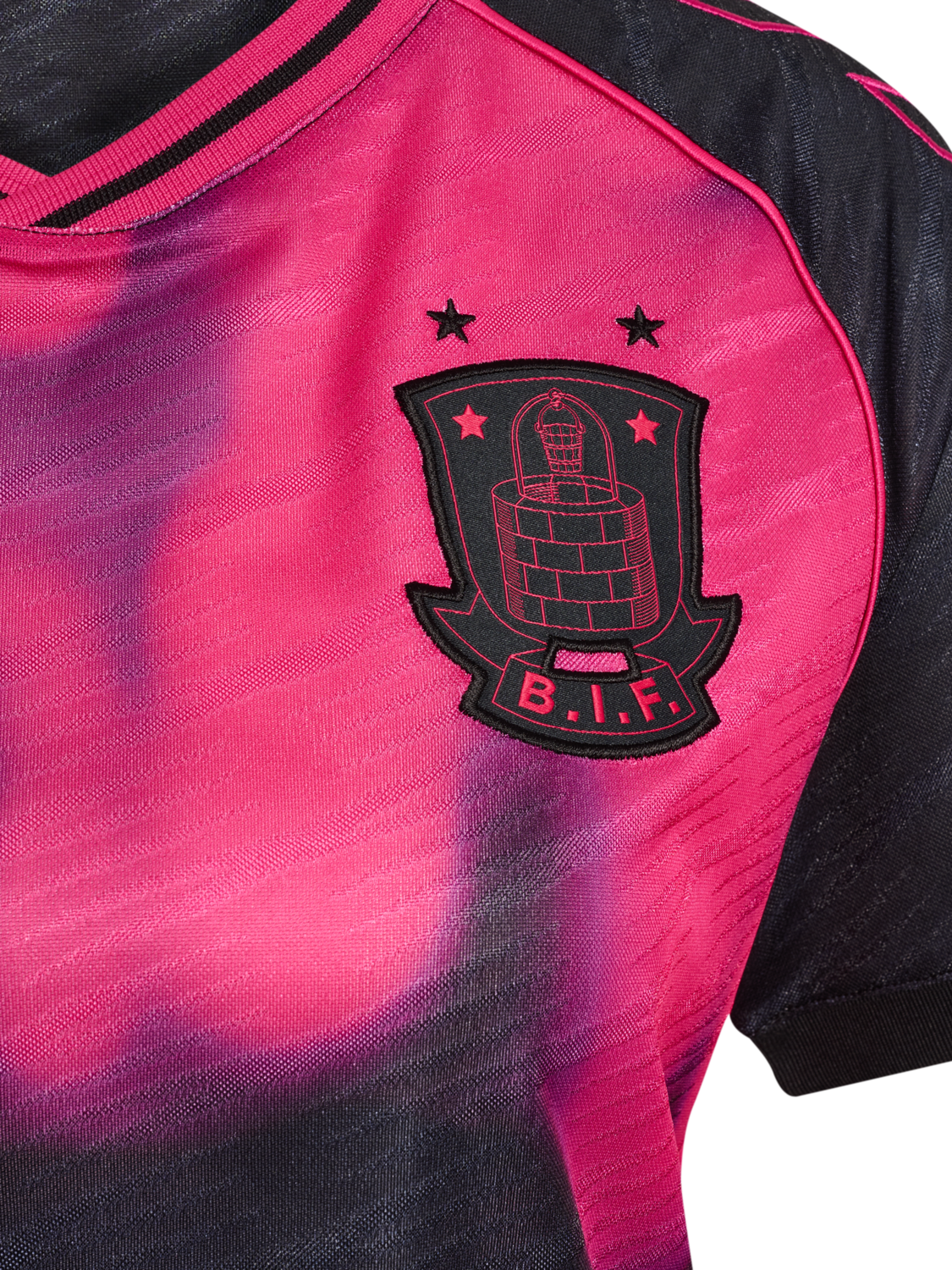 BIF 25/26 WOMEN AWAY JERSEY S/S WO, JET BLACK/BEETROOT, packshot