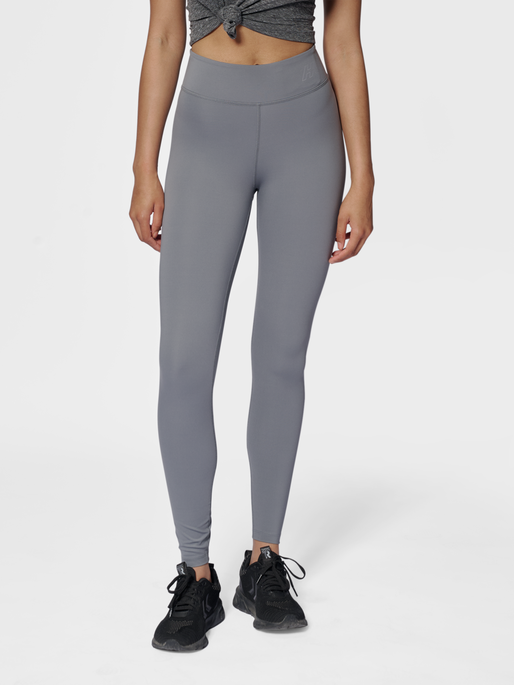 hmlTE FUNDAMENTAL MID WAIST TIGHTS, QUIET SHADE, model