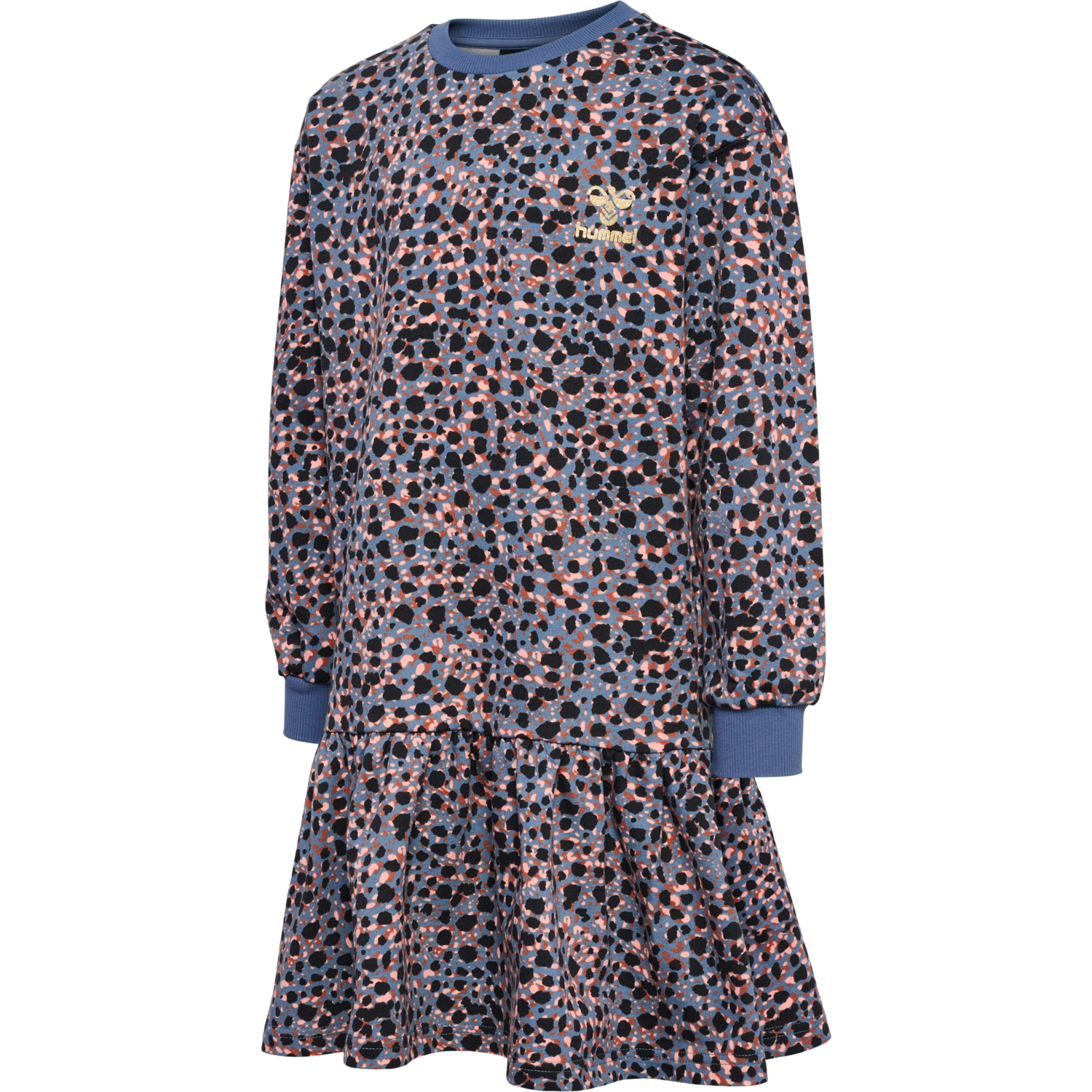 hmlMEJSE DRESS L/S, BLUE MIRAGE, packshot