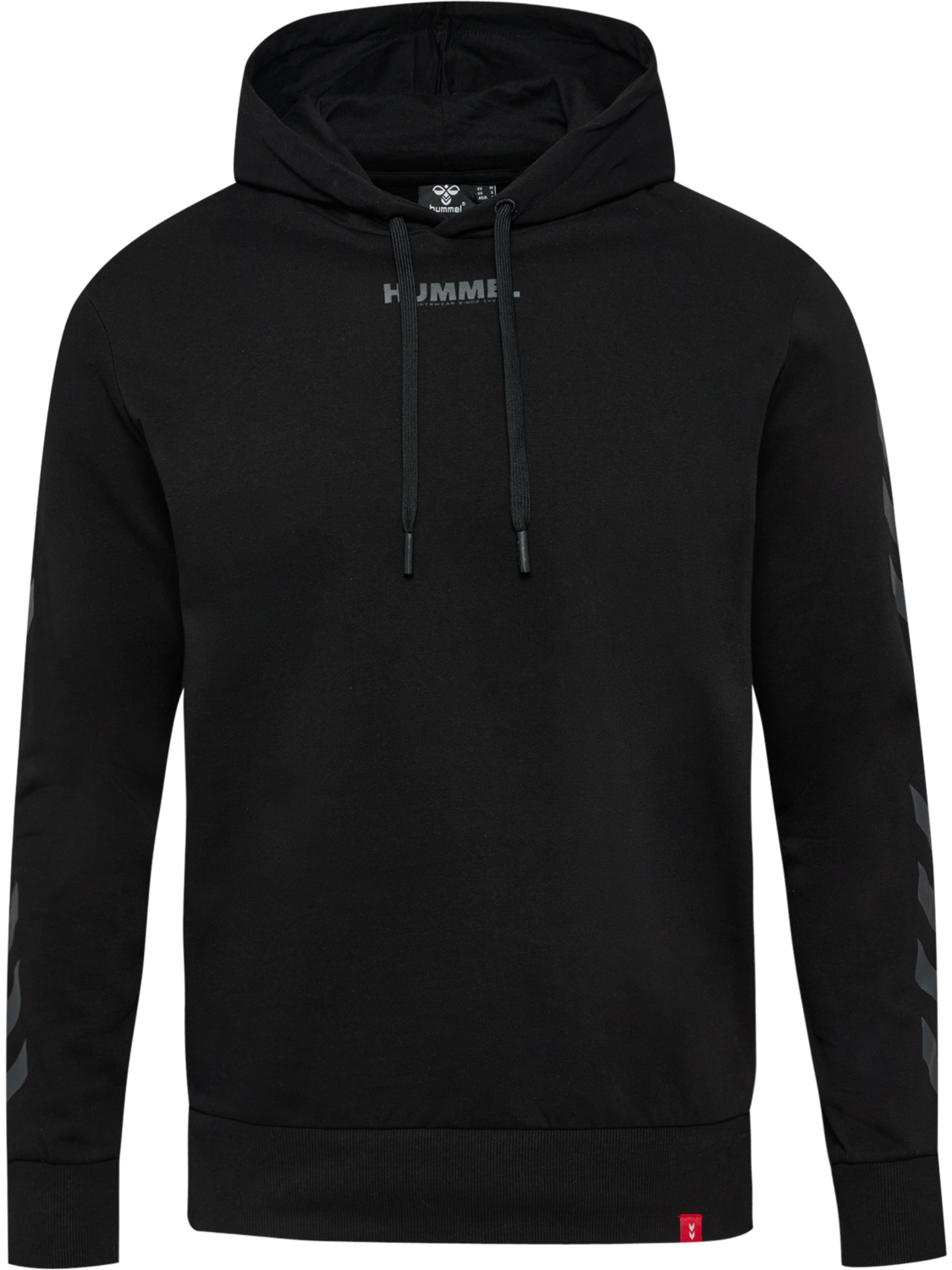 hmlLEGACY HOODIE + SHORTS SET, BLACK, packshot