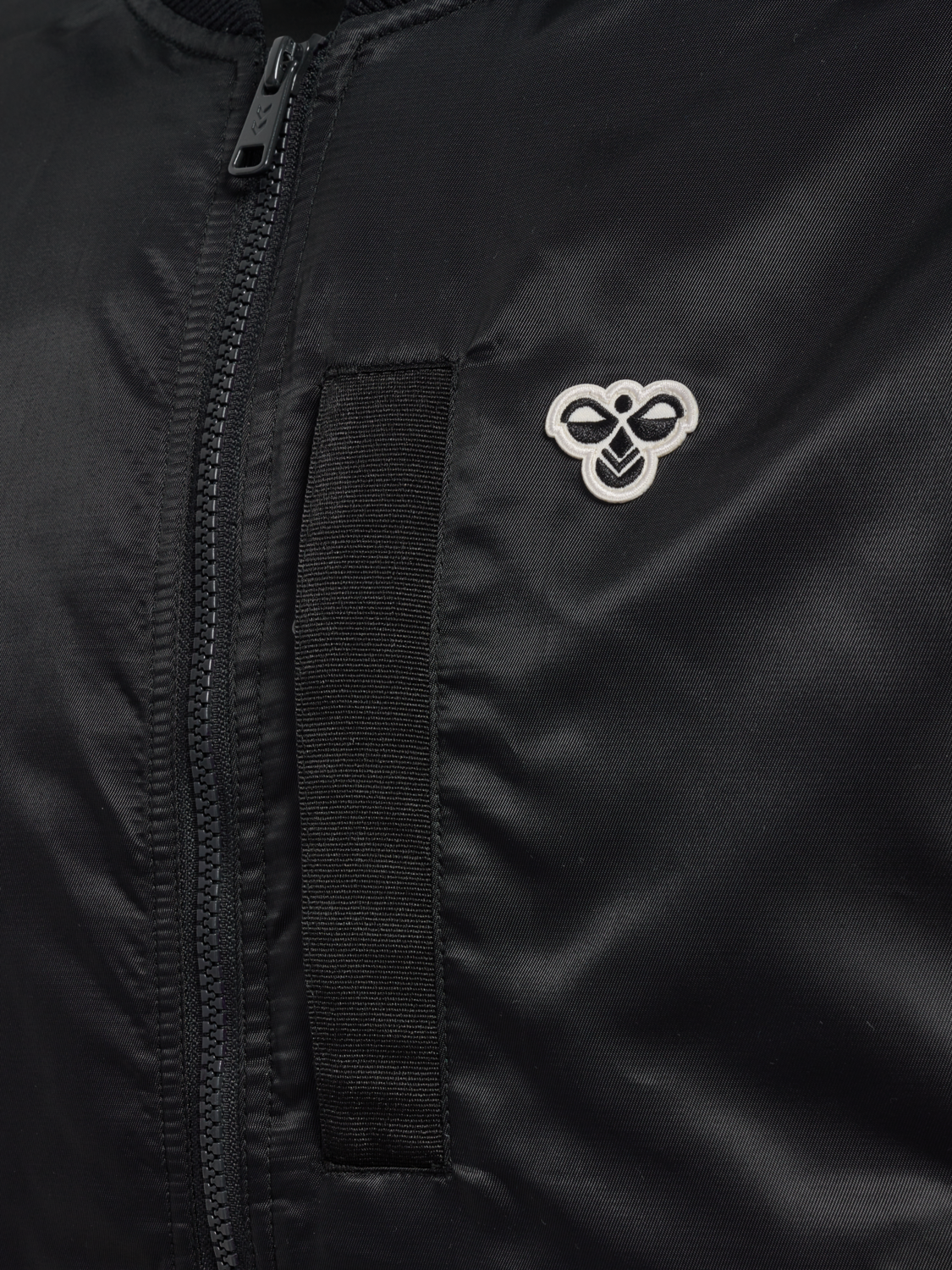 hmlBASEBALL JACKET BEE, BLACK, packshot