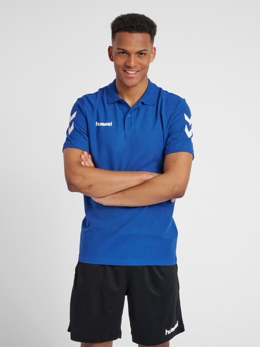 HMLGO COTTON POLO, TRUE BLUE, model
