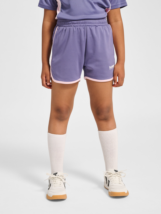 hmlJR GOAL PIPING SHORTS, HERON, model