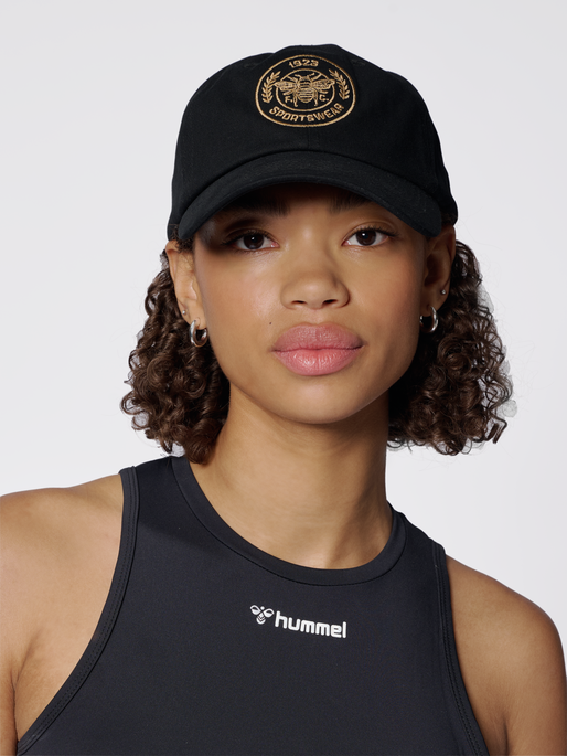 hmlSWARM COTTON CAP, BLACK, model