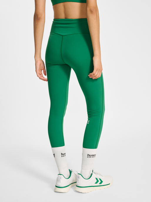 hmlPULSE HIGH WAIST TIGHTS, VERDANT GREEN, model