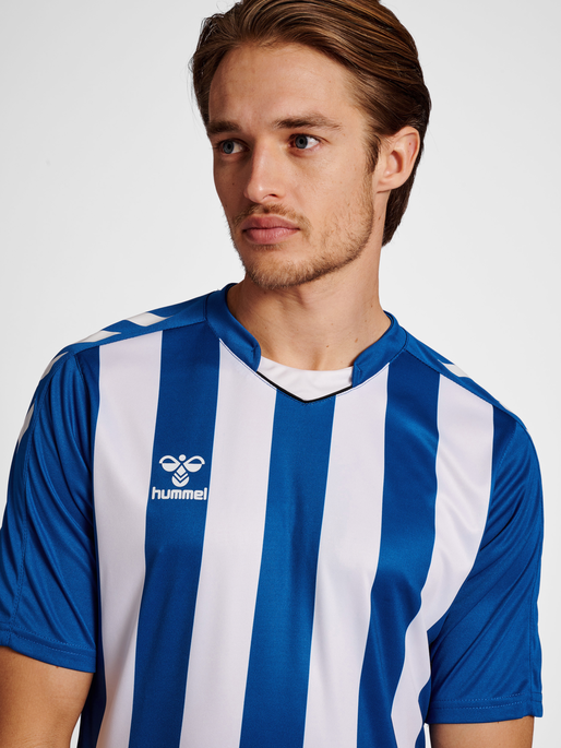 hmlCORE XK STRIPED JERSEY S/S, TRUE BLUE/WHITE, model