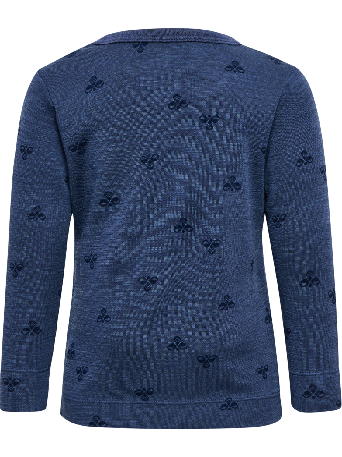 hmlMINI WOOL T-SHIRT L/S, VINTAGE INDIGO, packshot