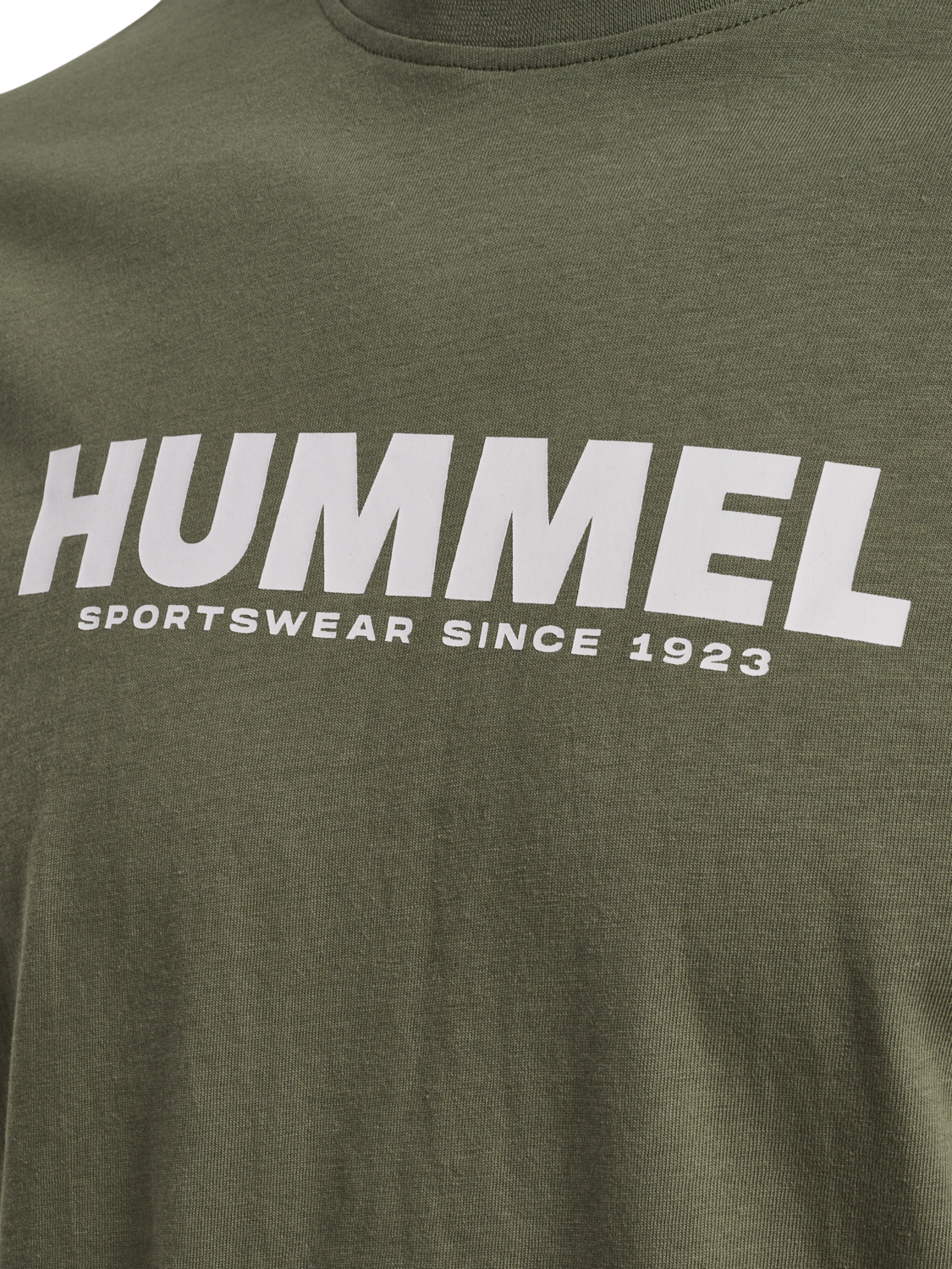 hmlLEGACY T-SHIRT, DEEP LICHEN GREEN, packshot