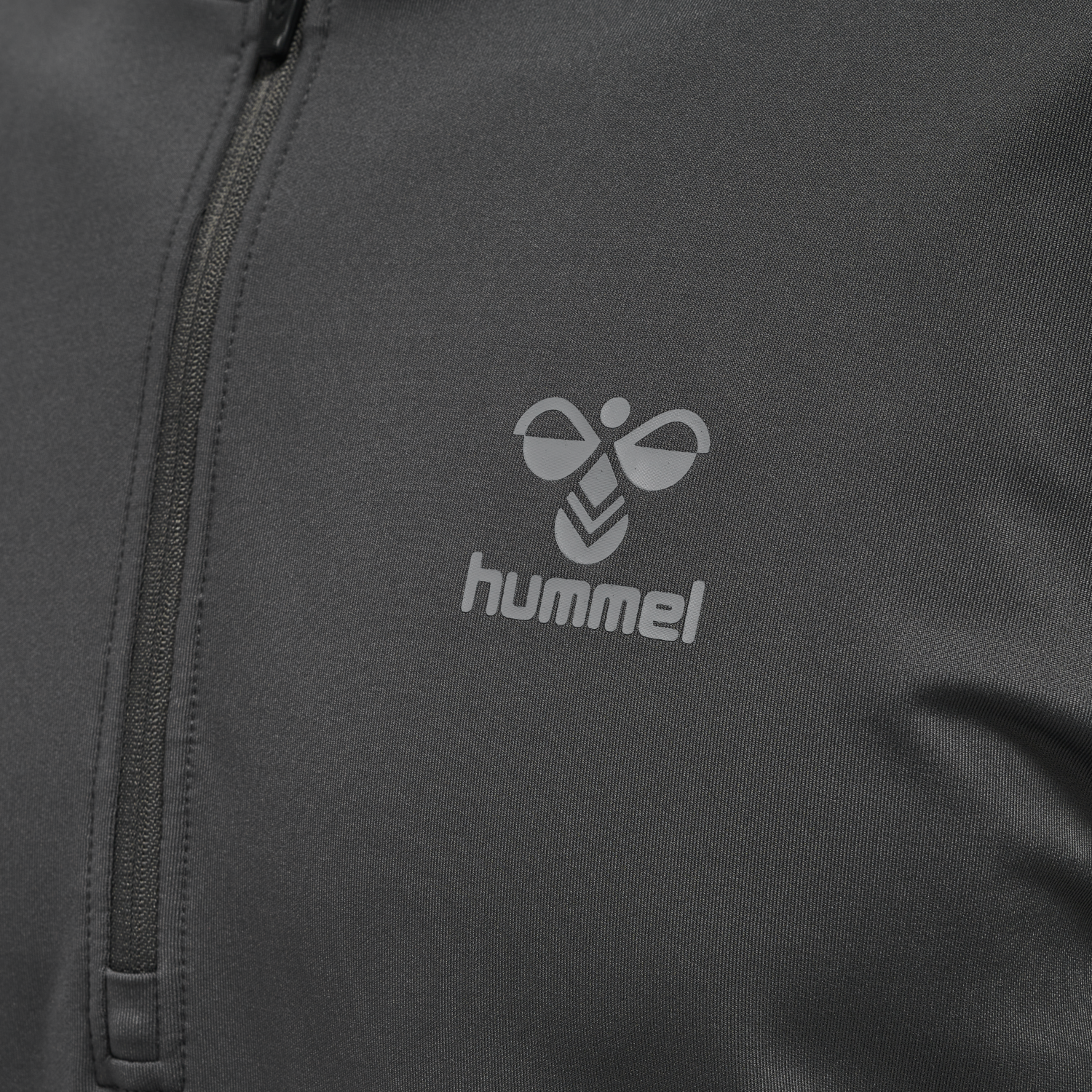 hmlPRO GRID HALF ZIP TRAINING L/S, FORGED IRON/QUIET SHADE, packshot