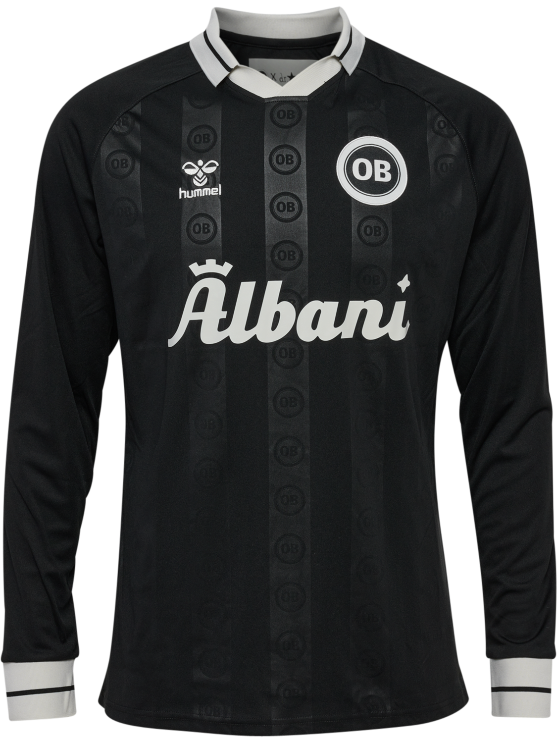 OB 24/25 PREGAME JERSEY L/S, BLACK, packshot