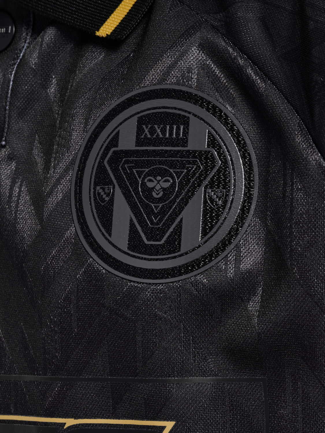 hmlJR LOOSE BAY SOCCER JERSEY S/S, BLACK, packshot