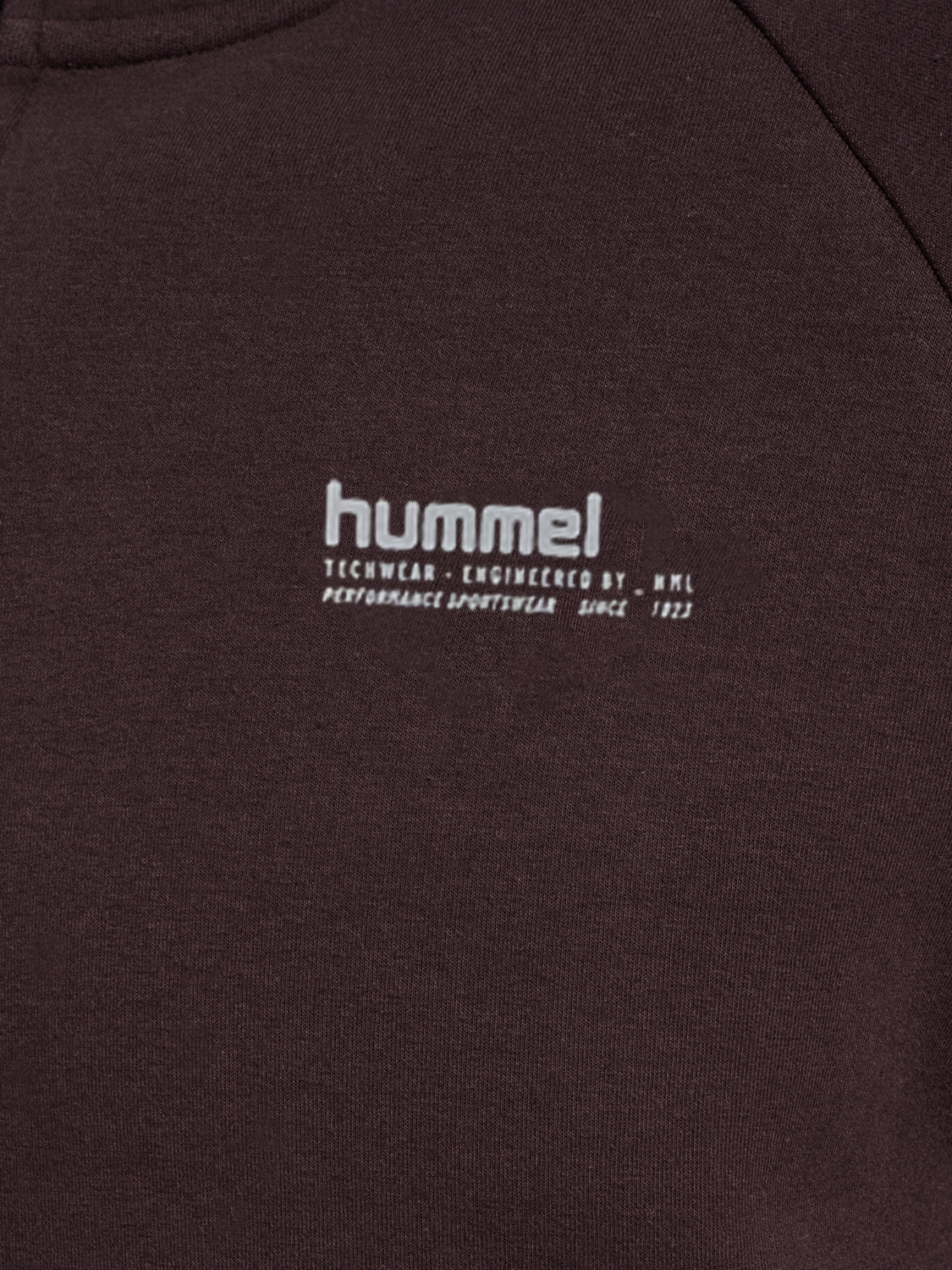 hmlTECH FLEECE REGULAR ZIP HOODIE, CHOCOLATE PLUM, packshot