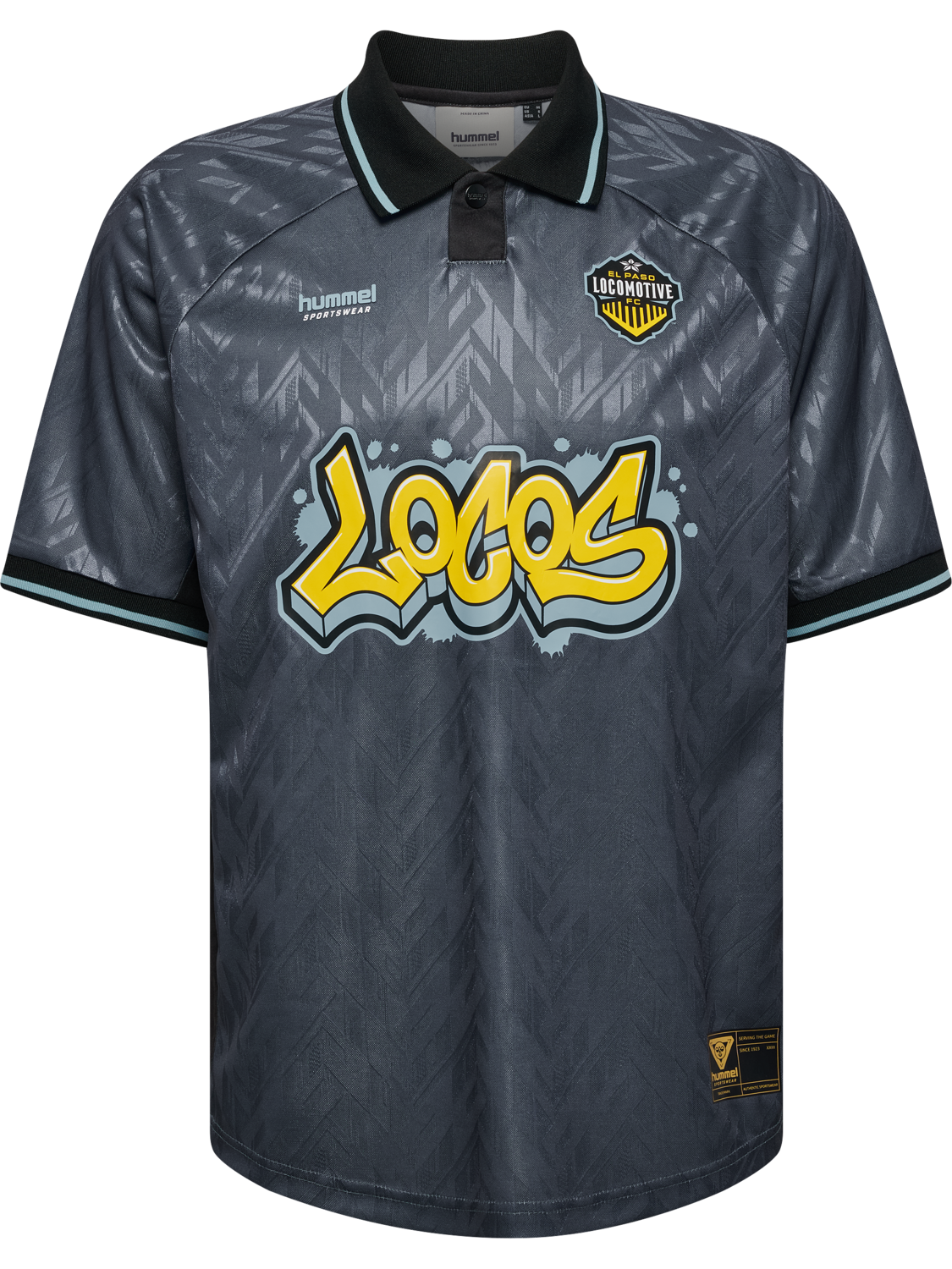 hmlLOOSE SOCCER JERSEY S/S EL PASO, BLACK, packshot