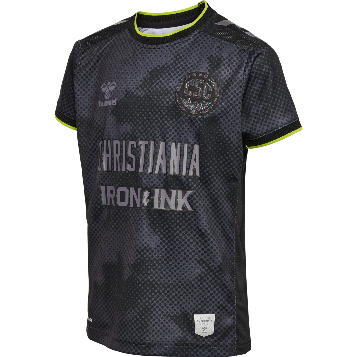 CSC 22/23 AWAY JERSEY S/S KIDS, JET BLACK/FORGED IRON, packshot