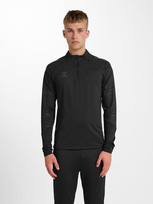 hmlPRO TRAINING HALF ZIP, BLACK, model