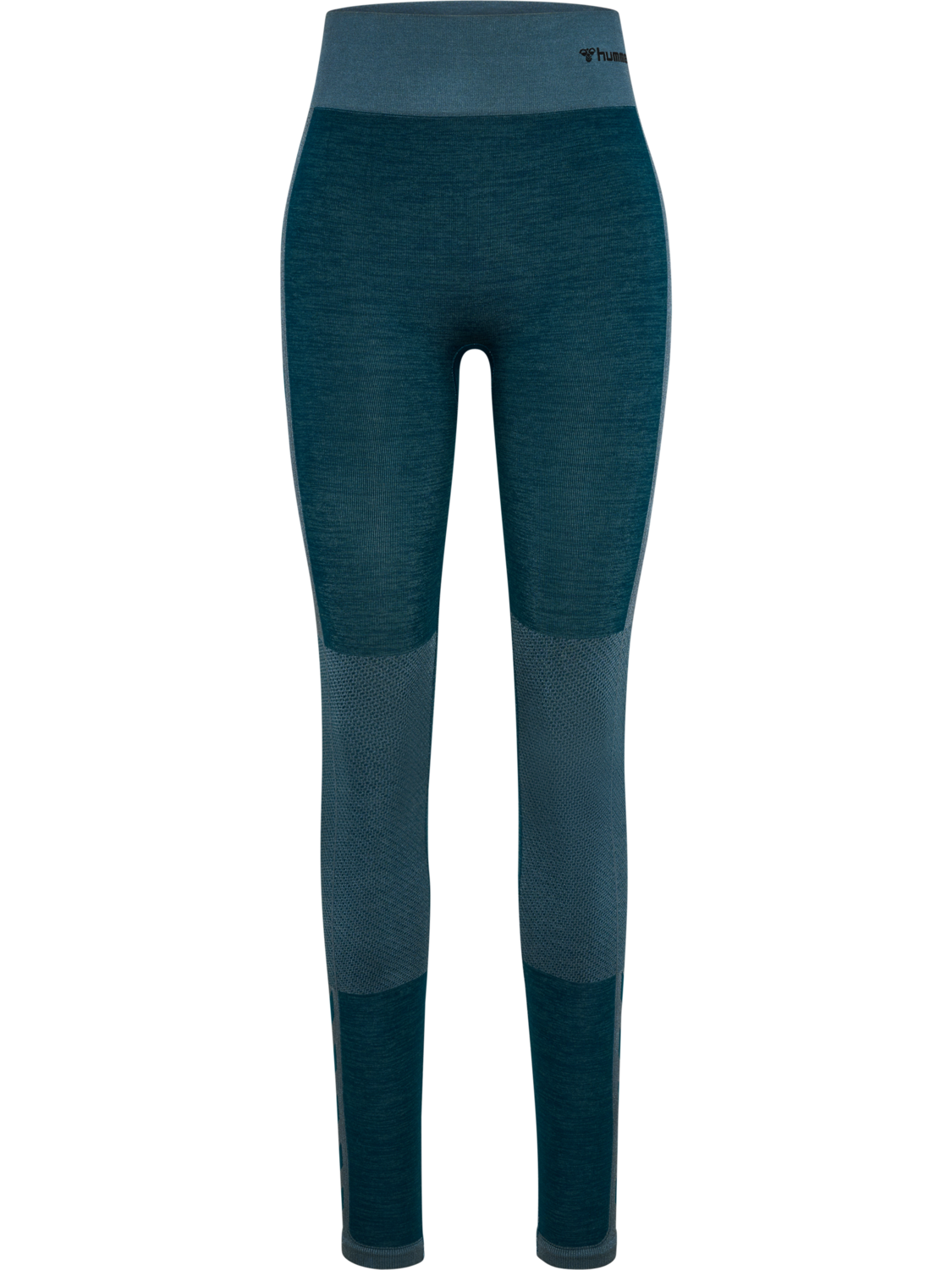 hmlCLEA SEAMLESS MID WAIST TIGHTS, DARK SEA, packshot