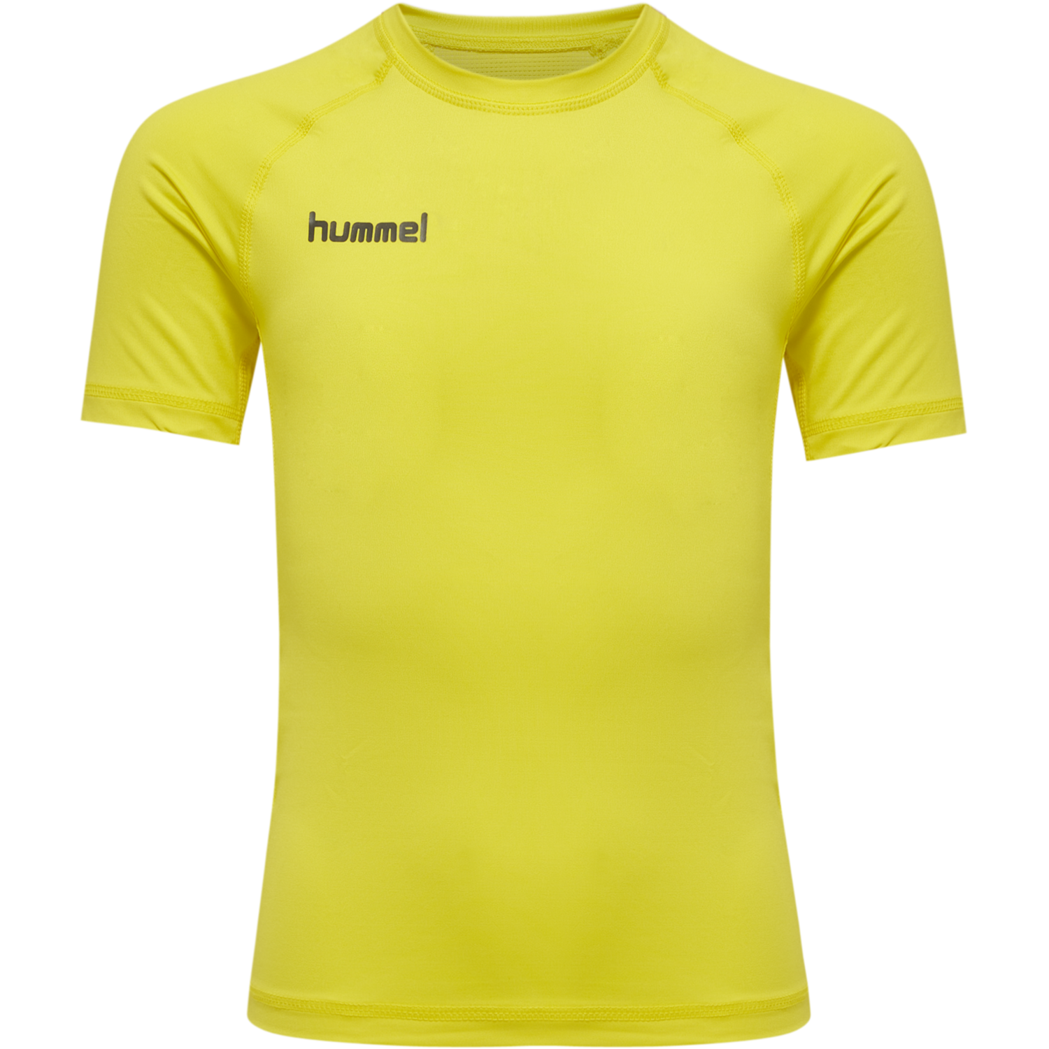 HML FIRST PERFORMANCE KIDS JERS S/S, BLAZING YELLOW, packshot