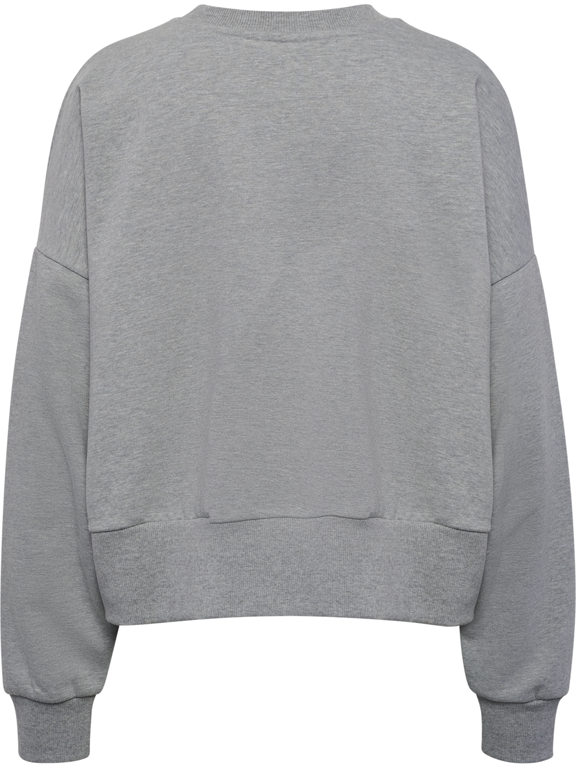 hmlBOXY W CREWNECK BEE, GREY MELANGE, packshot