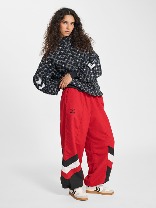 hmlOVERSIZED HALFZIP DBU ROTATE, BLACK, model