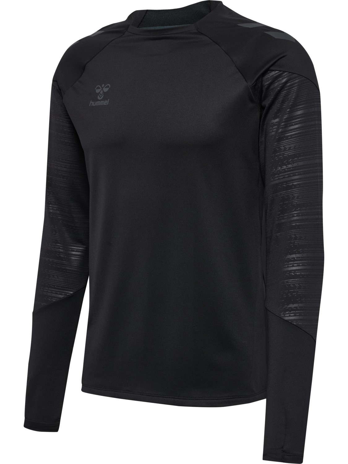 hmlPRO TRAINING CREW SWEAT, BLACK, packshot
