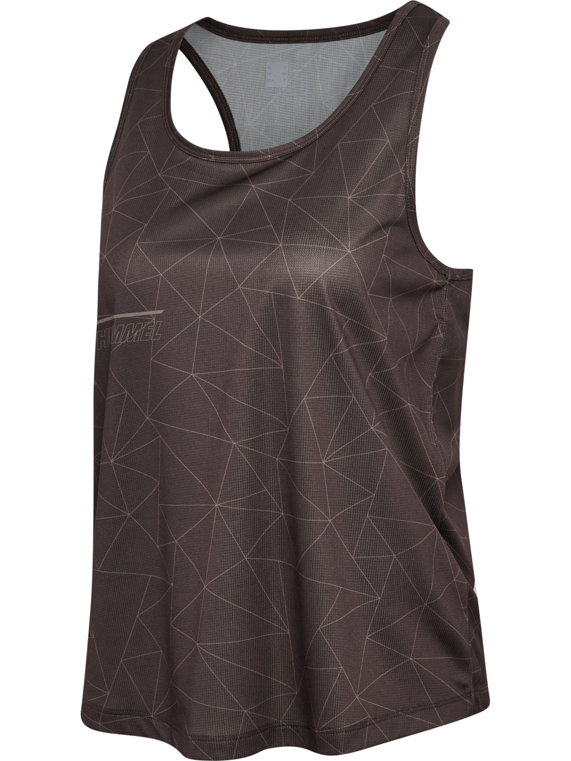 hmlCOURT AOP LIGHT WEIGHT TANKTOP W, TURKISH COFFEE, packshot