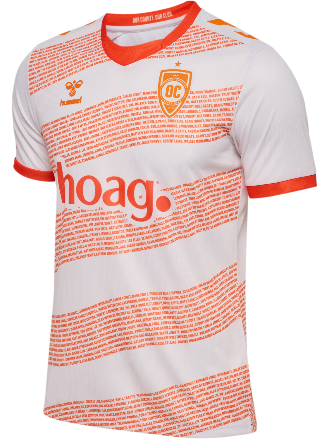 ORANGE COUNTY 25 AWAY JERSEY S/S, WHITE, packshot