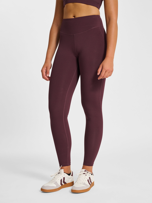 hmlPULSE HIGH WAIST TIGHTS, FUDGE, model