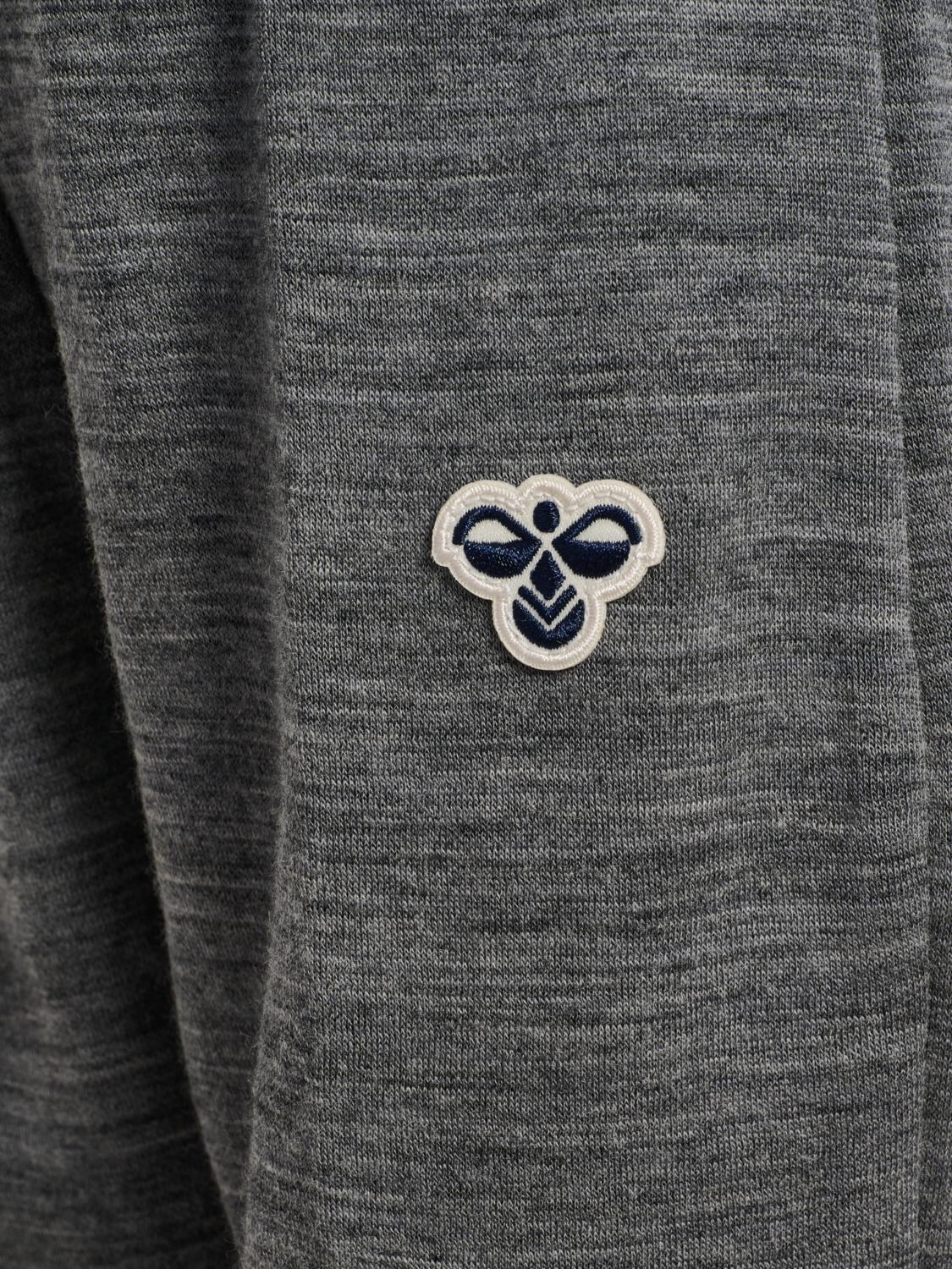 hmlMINI WOOL PANTS BEE, DARK GREY MELANGE, packshot