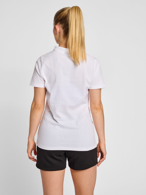 hmlRED CLASSIC POLO WOMAN, WHITE, model