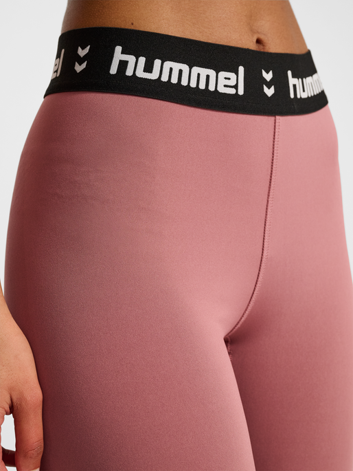 hmlPULSE MID WAIST TIGHTS, WISTFUL MAUVE, model