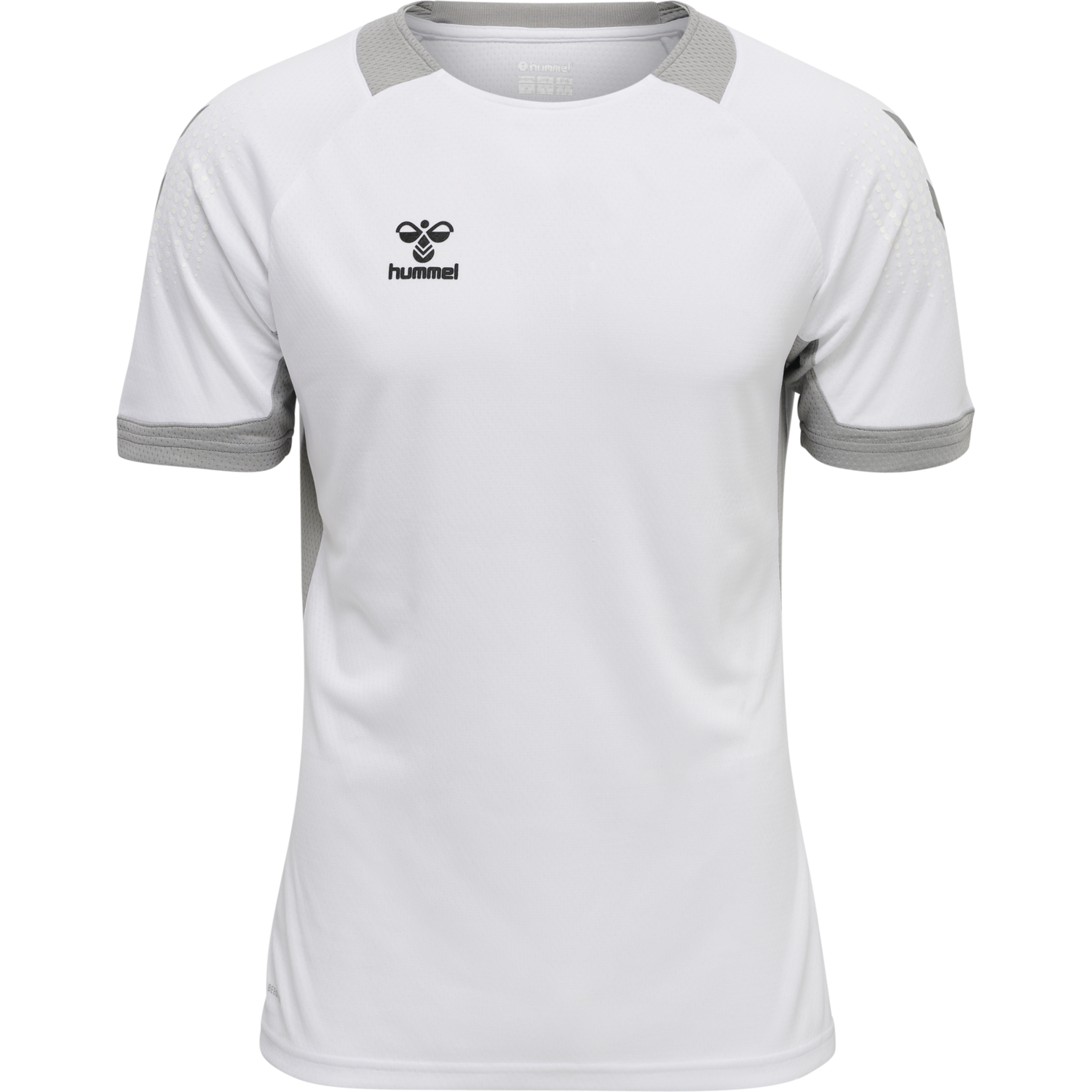 hmlLEAD S/S POLY JERSEY, WHITE, packshot
