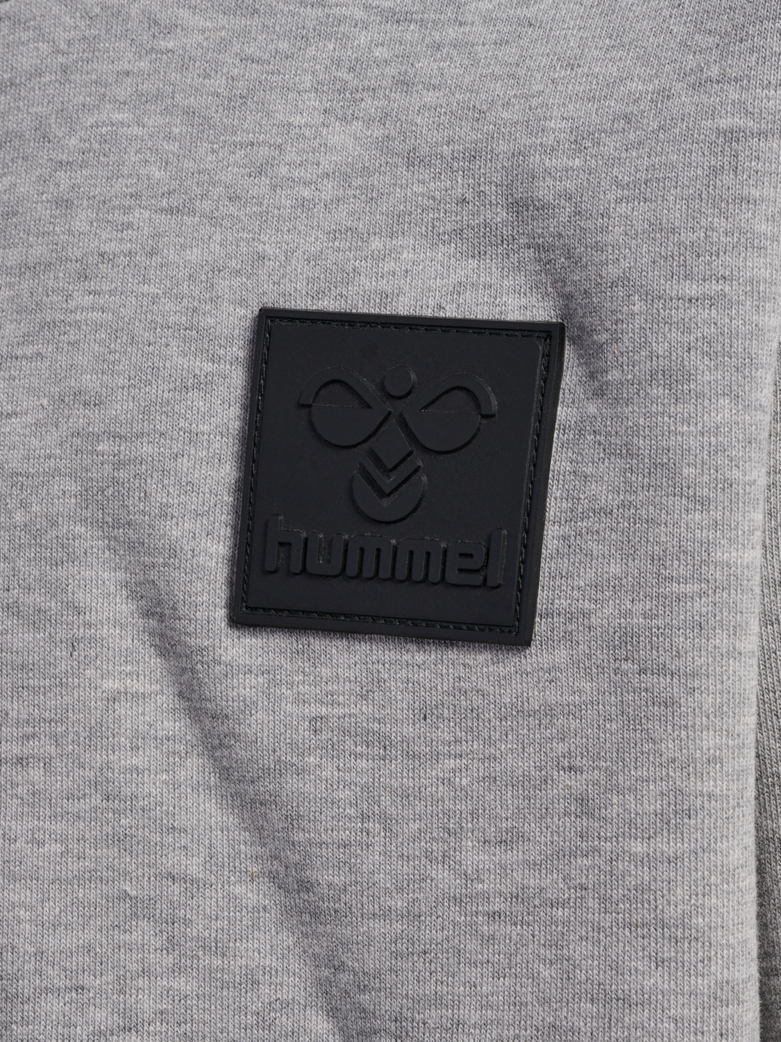 hmlCLEAN HOODIE, GREY MELANGE, packshot