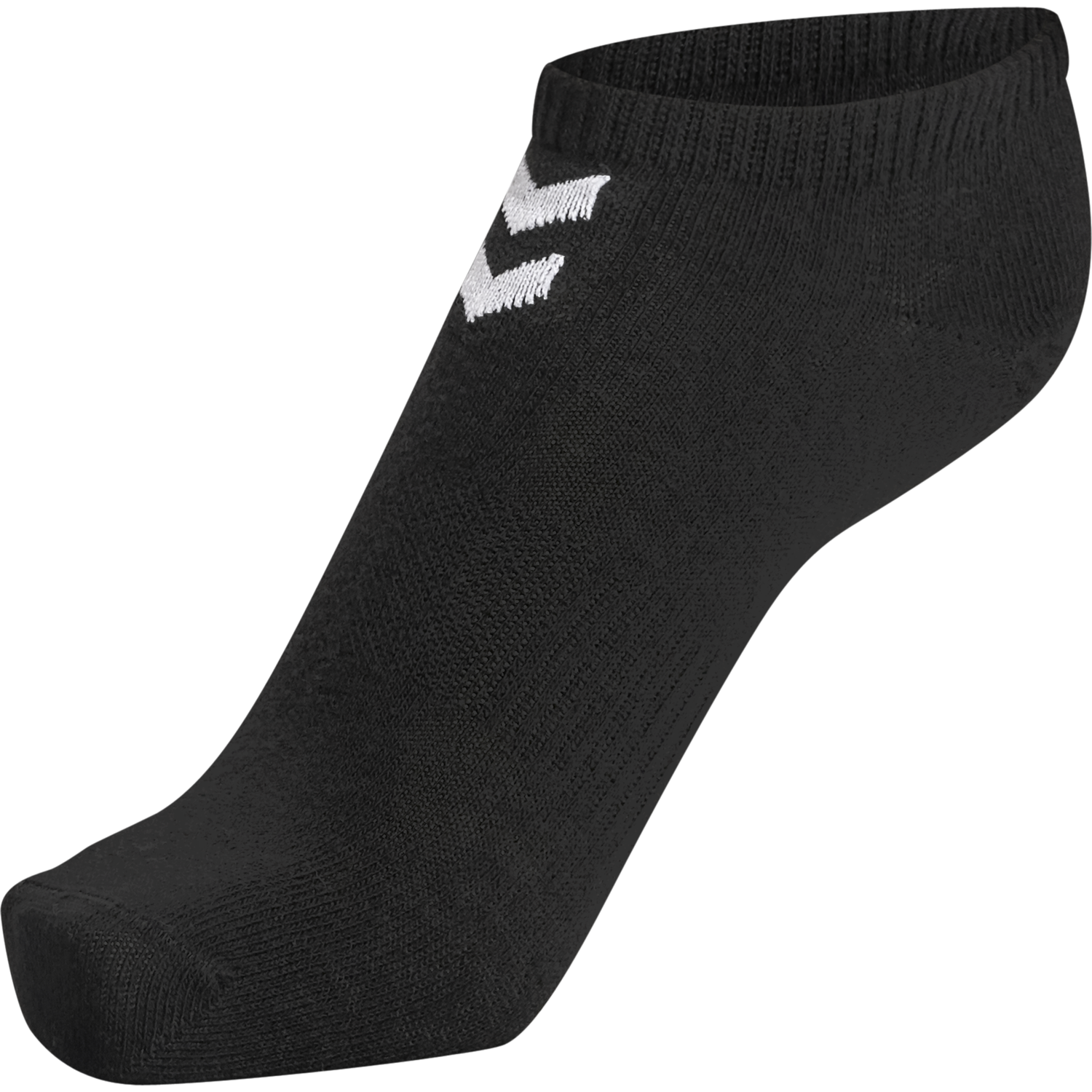 hmlCHEVRON 6-PACK ANKLE SOCKS, BLACK/BLACK, packshot