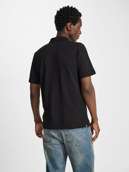 hmlMOVER COTTON POLO, BLACK, model