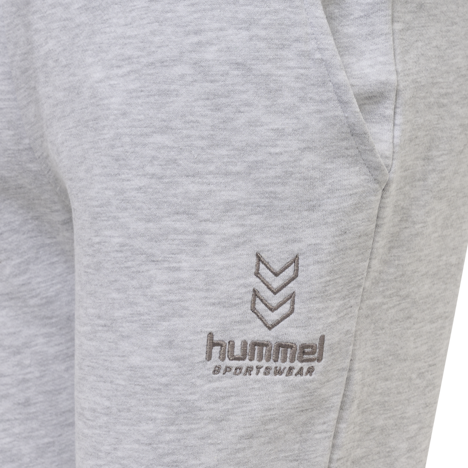 hmlOLIVIA REGULAR PANTS, LIGHT GREY MELANGE, packshot