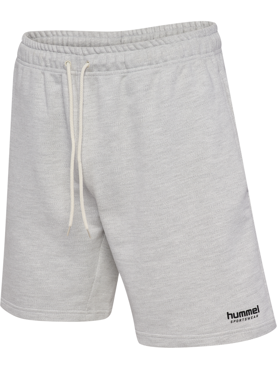 hmlLOOSE SWEAT SHORTS HS, LIGHT GREY MELANGE, packshot