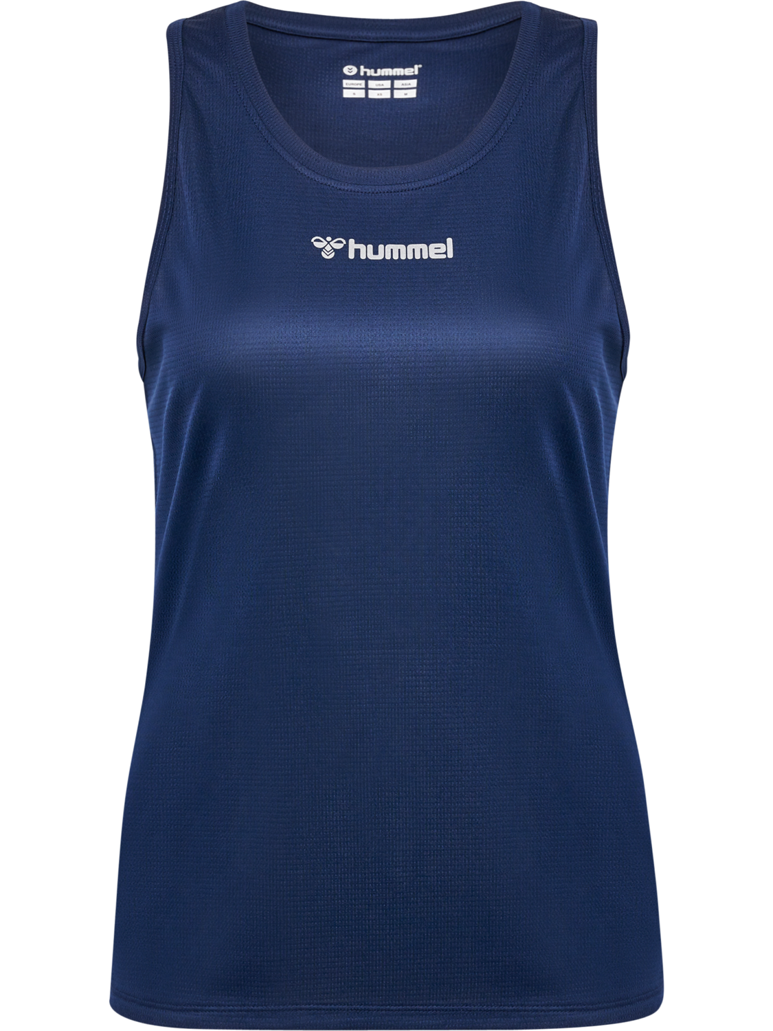 hmlRUN SINGLET S/L WOMAN, BLACK IRIS, packshot