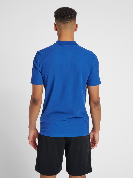 HMLGO COTTON POLO, TRUE BLUE, model