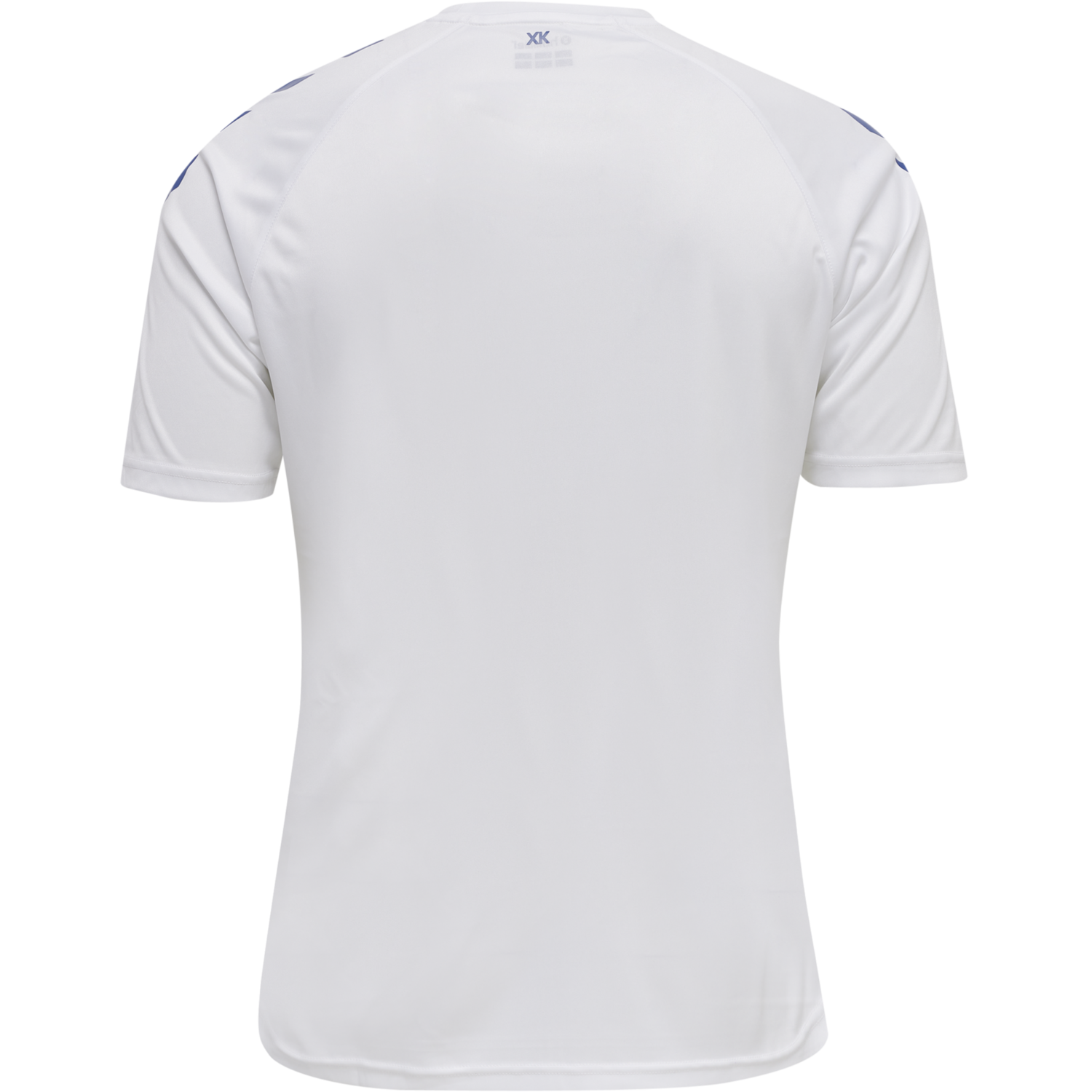 hmlCORE XK CORE POLY T-SHIRT S/S, WHITE/TRUE BLUE, packshot