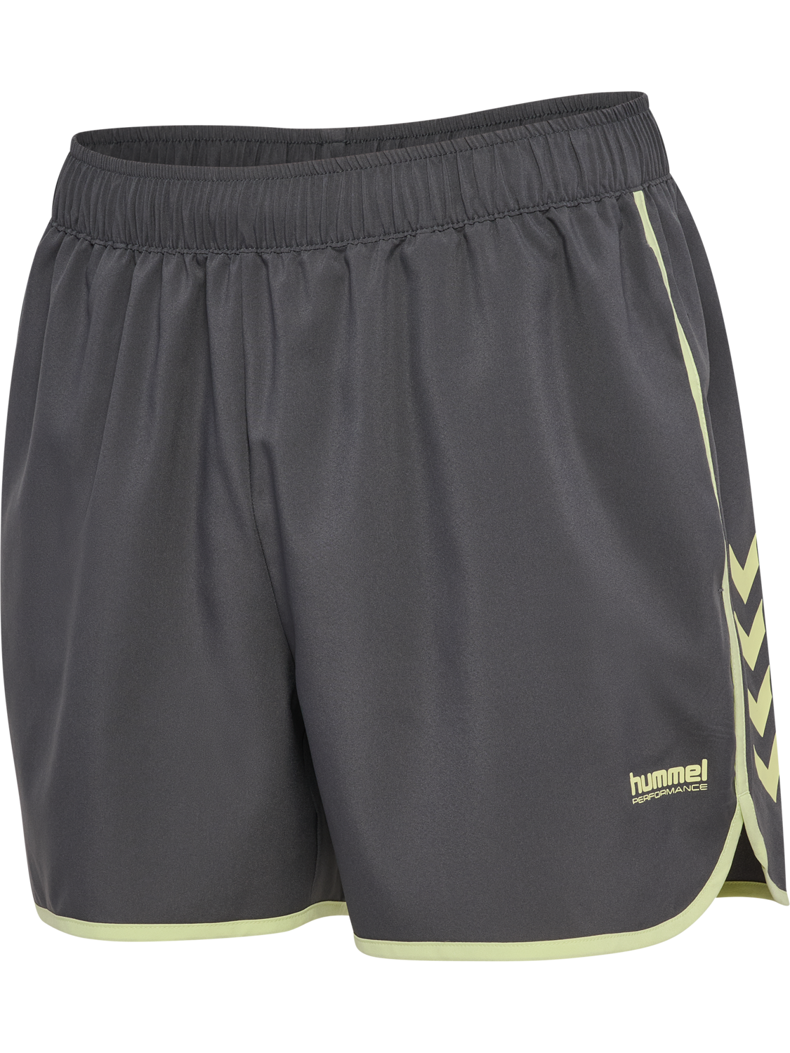 hmlPULSE HERITAGE SHORTS, BLACKENED PEARL, packshot