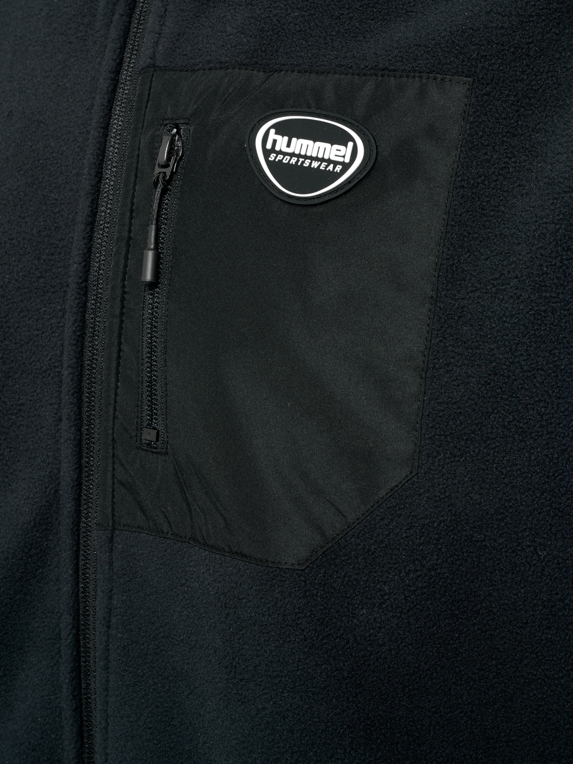 hmlLGC SUM FLEECE JACKET, BLACK, packshot