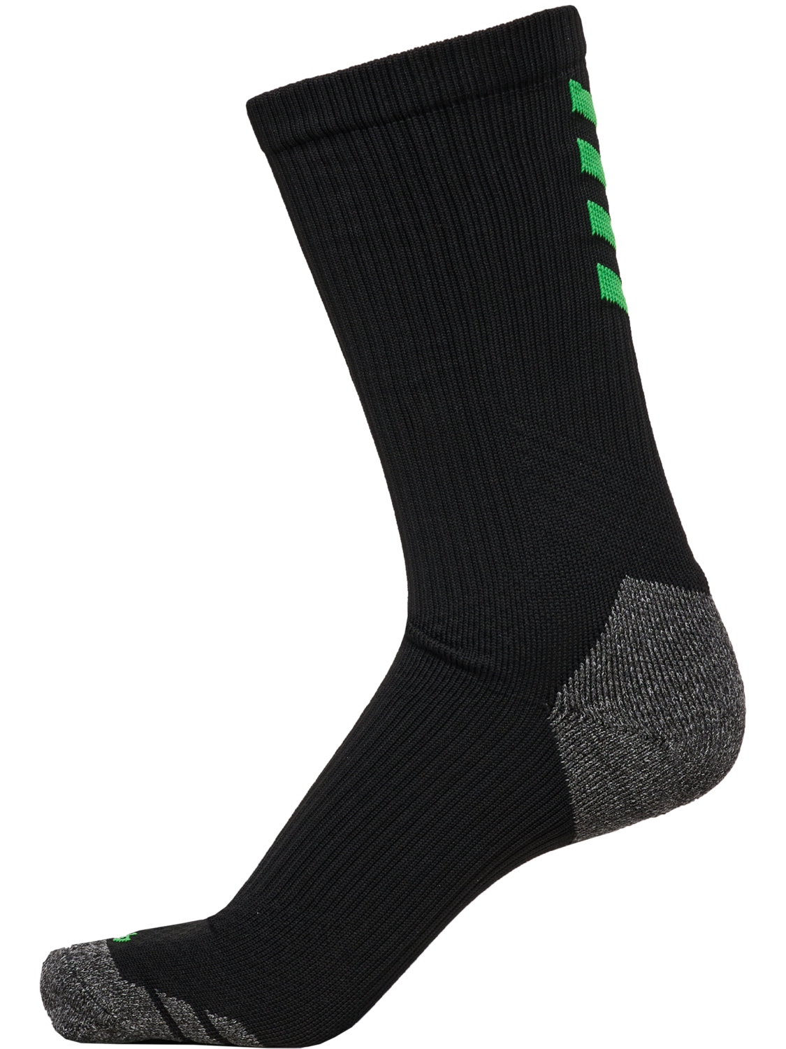 FFHB PRO TRAINING SOCK LOW, BLACK/POISON GREEN, packshot