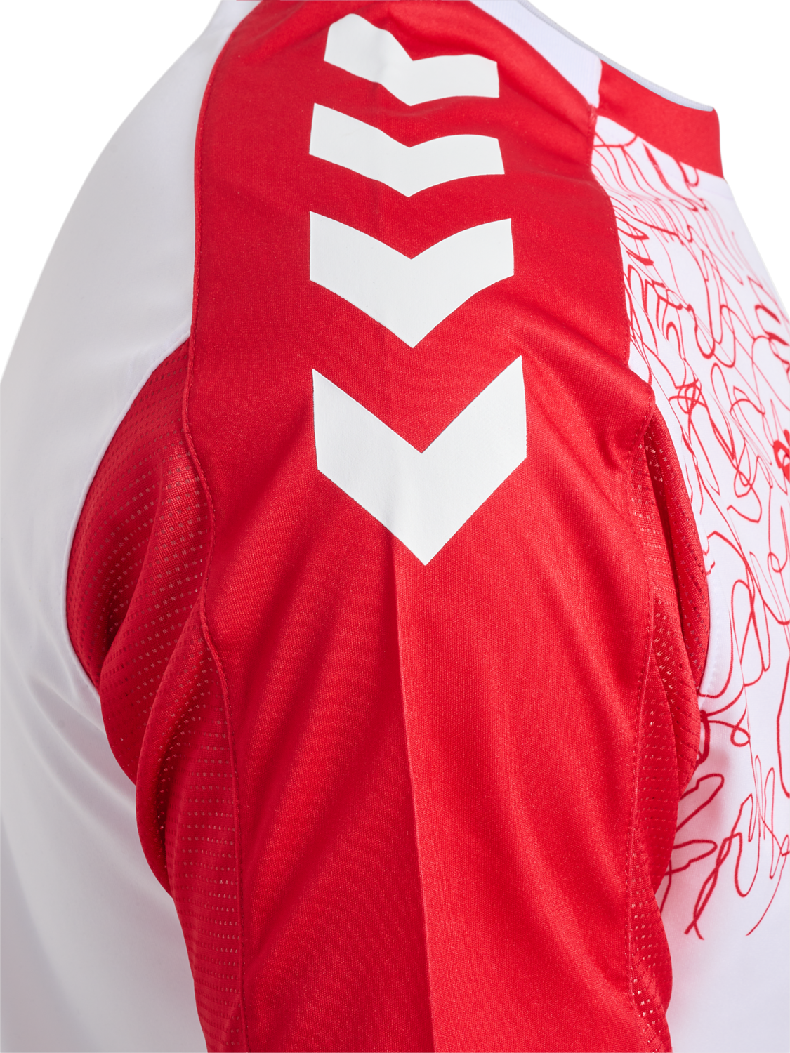 LYKKELIGA 23/24 DK JERSEY S/S KIDS, WHITE, packshot