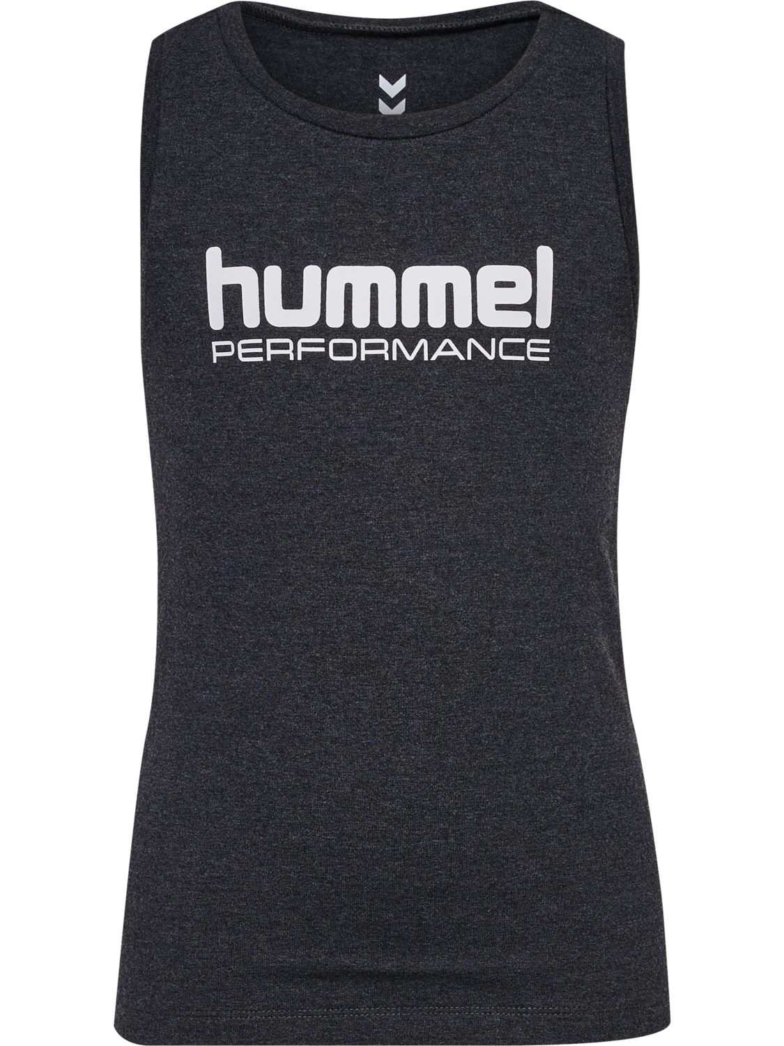 hmlJR TOP, BLACK MELANGE, packshot