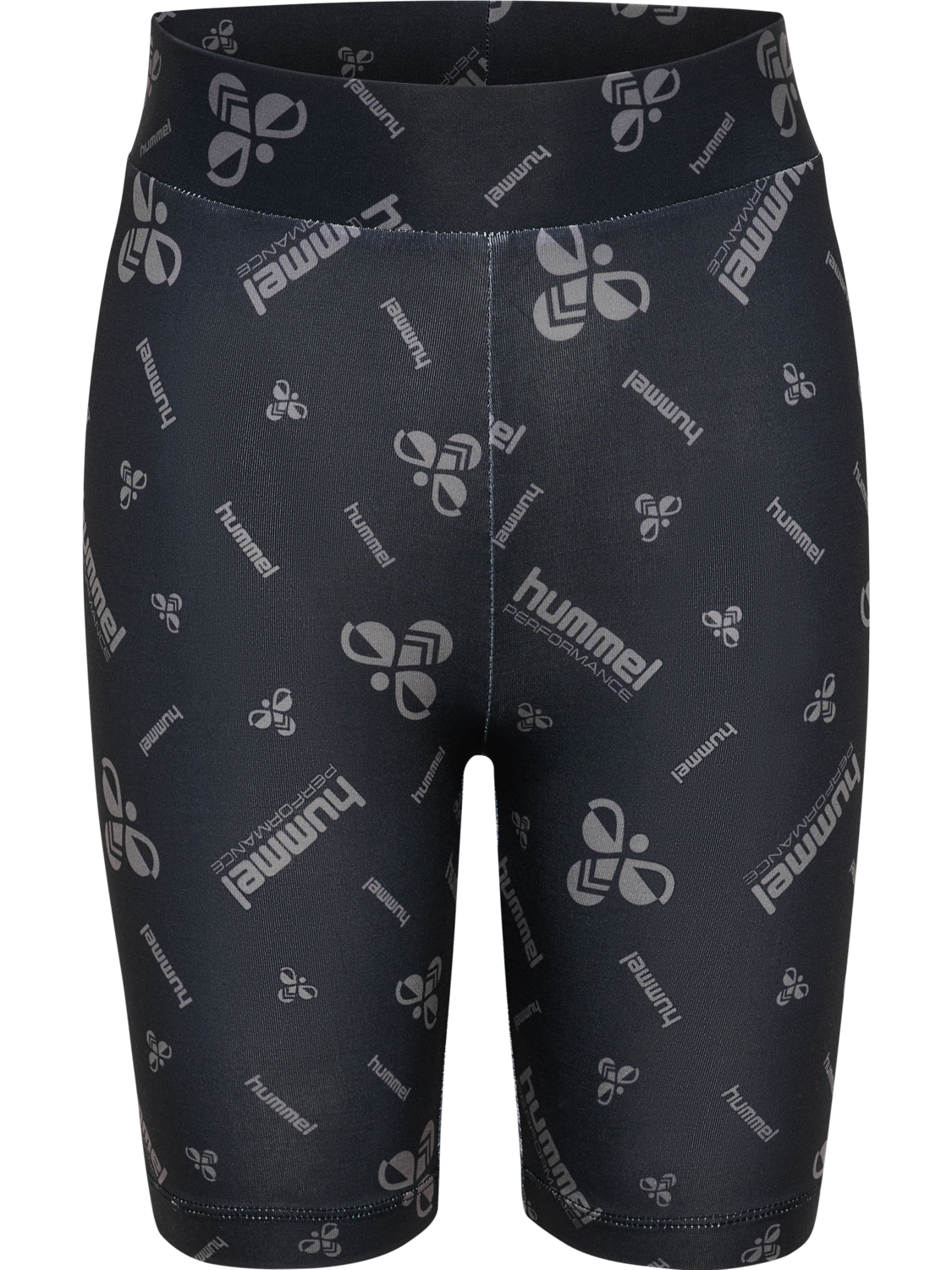 hmlJR GYM SHORT TIGHTS, BLACK/EBONY, packshot