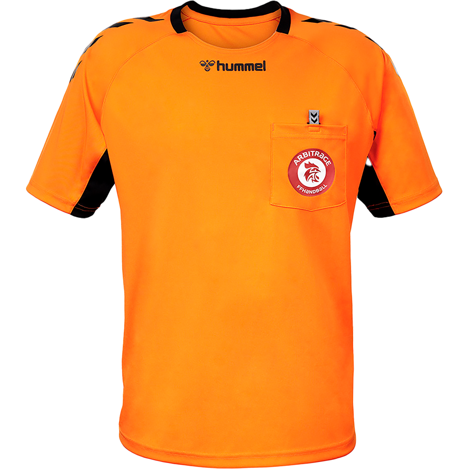 FFHB REFEREE YOUTH JERSEY S/S, ORANGE TIGER, packshot