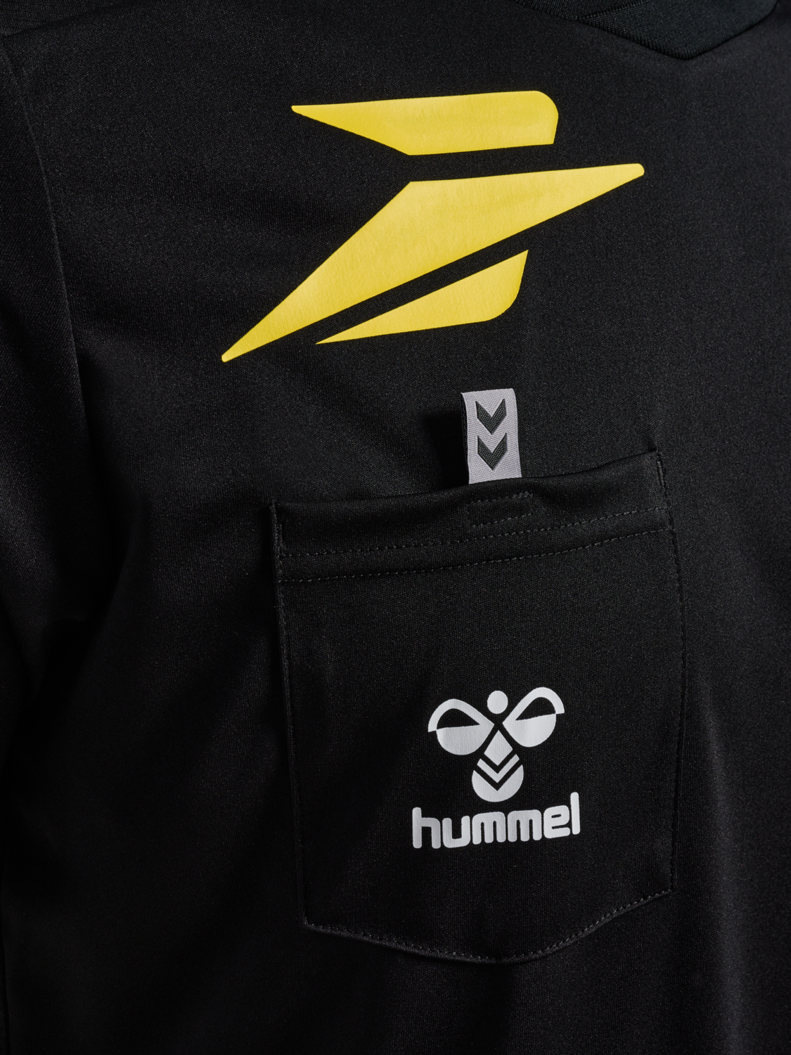 FFHB NEW REFEREE JERSEY S/S, BLACK WO SPONSOR, packshot