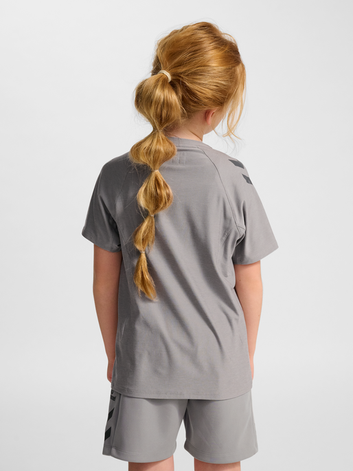 hmlCIMA 2.0 JERSEY S/S KIDS, ALLOY MELANGE, model